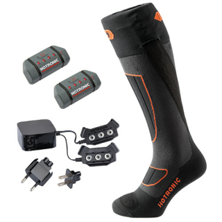 Hotronic BootDoc Heat Socks Set XLP 2P BT PFI 50 - Surround beheizbare Socken mit Akku 4400 mAh  bis zu 20h Schwarz XL